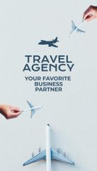 Travel Agency Services Ad with Airplanes