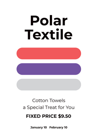 Polar textile shop Poster Design Template