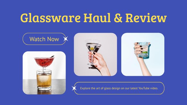 Best Glassware Review Youtube Thumbnail Design Template