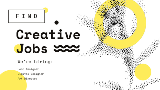 Creative Jobs offer on graphic pattern Full HD video – шаблон для дизайна