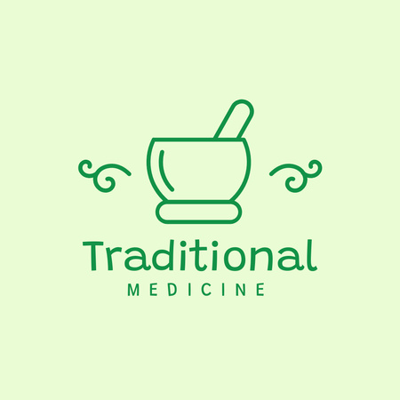 Návrh loga tradiční medicíny Logo Šablona návrhu