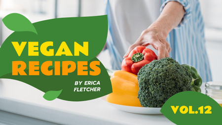 Platilla de diseño Recipes Blog Ad Chef Cooking Vegetables Youtube Thumbnail