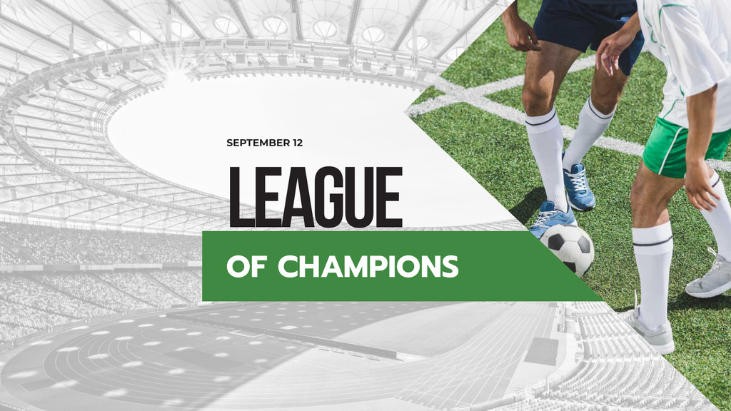Modèle de visuel League of Champions Event Announcement - FB event cover