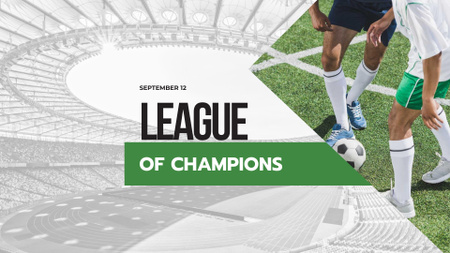 Designvorlage ankündigung der champions league für FB event cover