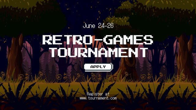 Ontwerpsjabloon van FB event cover van Gaming Tournament Announcement