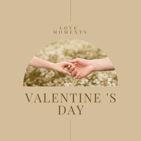 Designvorlage Liebesmomente zum Valentinstag für Instagram