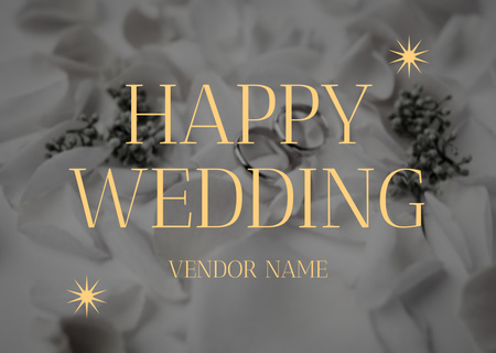 Ontwerpsjabloon van Card van Wedding Vendors