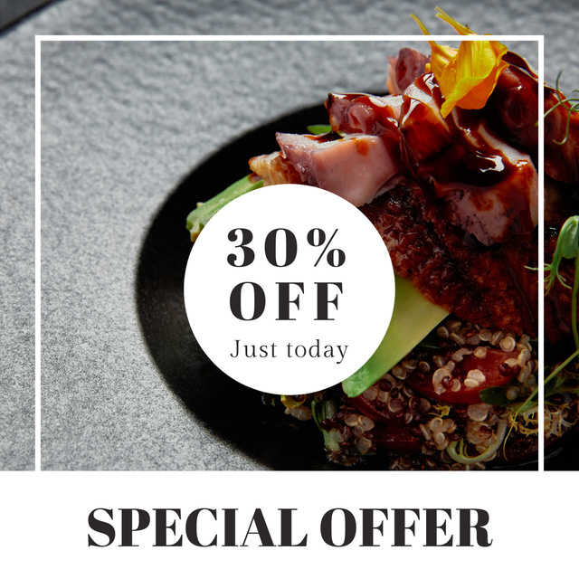 Special Offer for Gourmets At Reduced Price Instagram Design Template