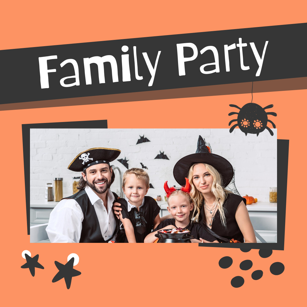 Designvorlage Fun Halloween Family Photoshoot für Photo Book