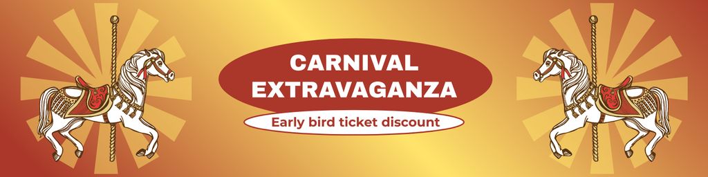 Discount On Early Booking To Carnival Extravaganza Twitter Tasarım Şablonu