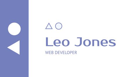 Web Developer Services Offer Business card tervezősablon
