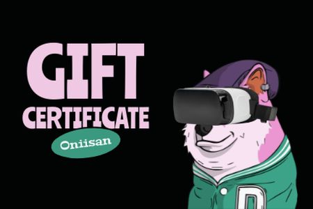 Ontwerpsjabloon van Gift Certificate van Gaming Gear Offer