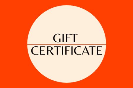 Health Coach Services Offer Gift Certificate Tasarım Şablonu