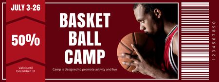Team-oriented Basketball Camp Discount Offer Coupon Design Template