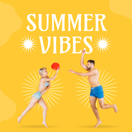 Designvorlage Summer Vibes für Instagram