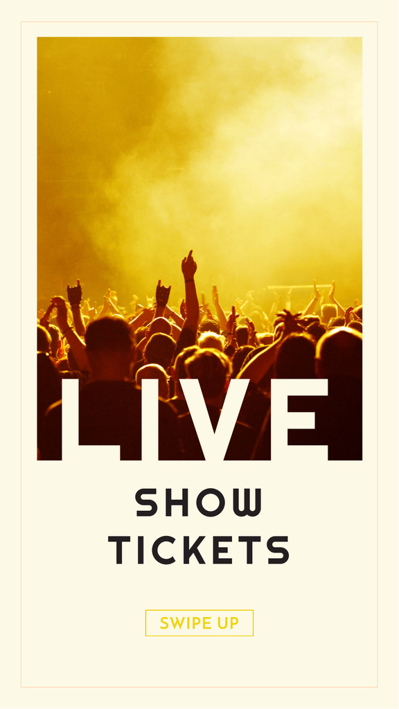 Event Announcement with Crowd on Concert Instagram Story – шаблон для дизайну