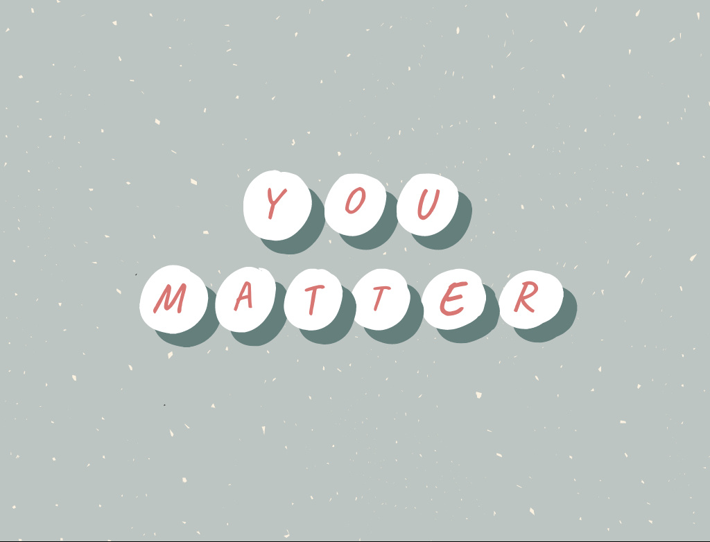 Szablon projektu Cute Inspirational Phrase for Mental Health Postcard 4.2x5.5in