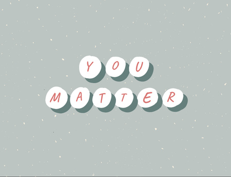 Platilla de diseño Cute Inspirational Phrase for Mental Health Postcard 4.2x5.5in