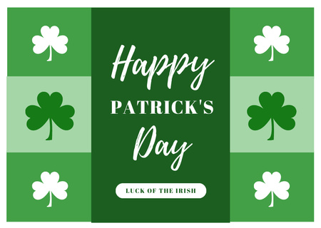St. Patrick's Day Greeting Card Design Template