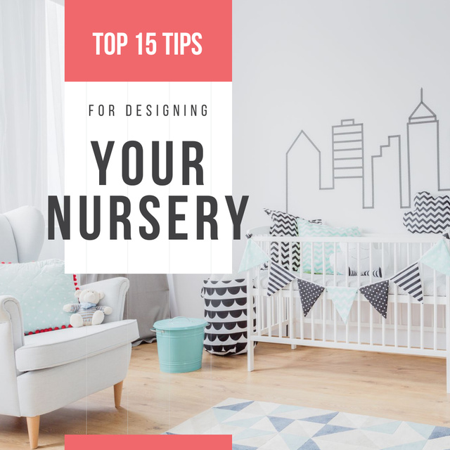 Cozy Nursery Design Instagram Modelo de Design