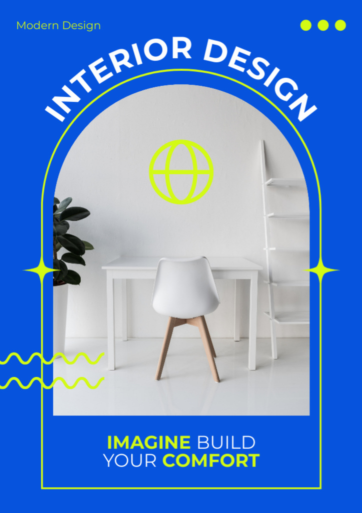 Interior Design Studio's Service Newsletter – шаблон для дизайну