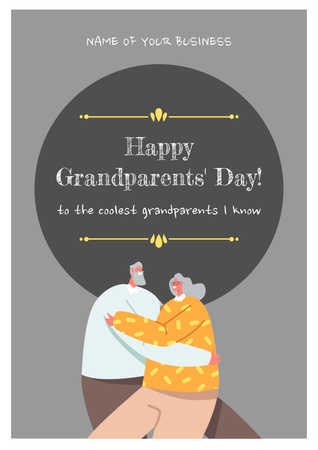 Platilla de diseño Happy Grandparents Day Poster