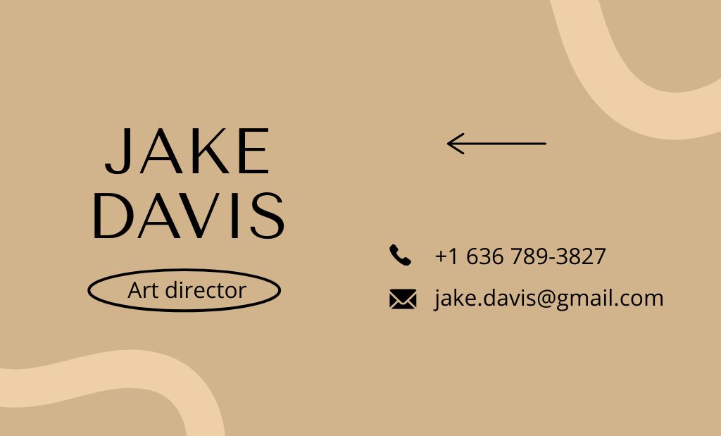 Creative Director Service Offering Business Card 91x55mm tervezősablon