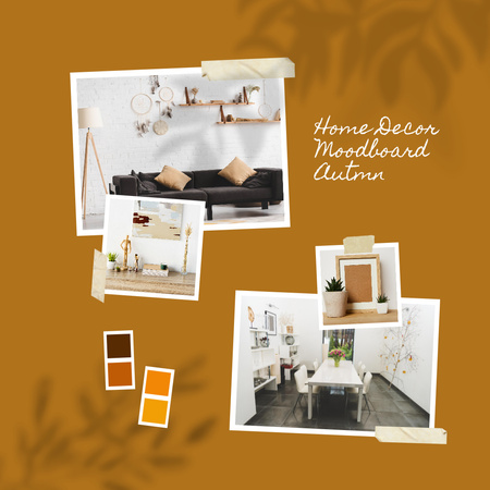 Plantilla de diseño de Autumn Home Decoration Instagram 