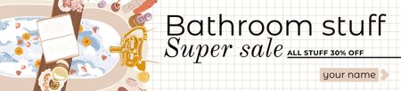 Super Sale of Bathroom Stuff Ebay Store Billboard Design Template