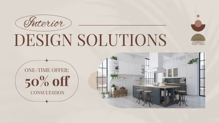 Discounted Consultation And Elegant Interior Design Full HD video Design Template