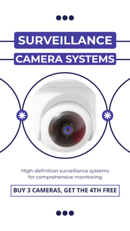 Plantilla de diseño de Instalación de cámaras CCTV Instagram Video Story 