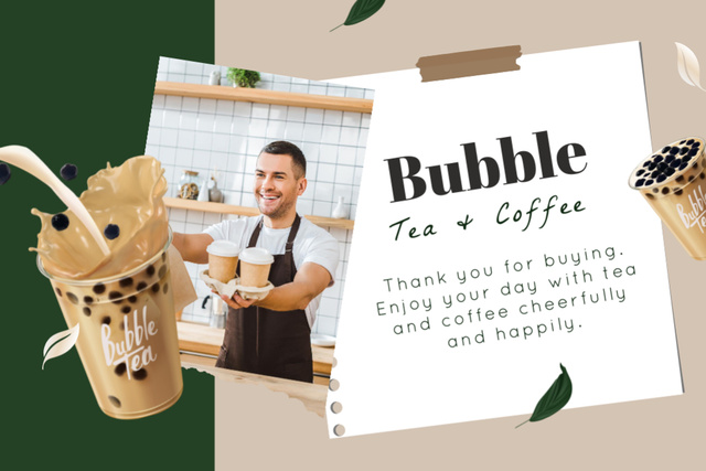 New Tea Advertisement Label – шаблон для дизайну