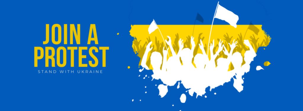 Join a Protest Facebook cover Πρότυπο σχεδίασης