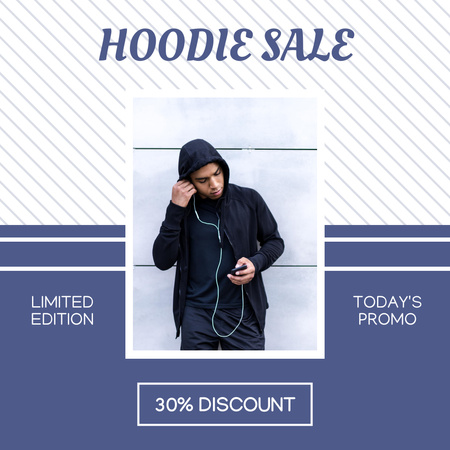 Casual Hoodie Sale Offer Limited Edition Instagram Πρότυπο σχεδίασης