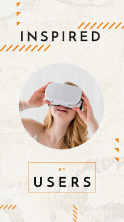 Virtual Reality Inspiration Instagram Story Design Template