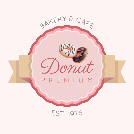Plantilla de diseño de Especial de tienda de donas de dulces con eslogan Animated Logo 