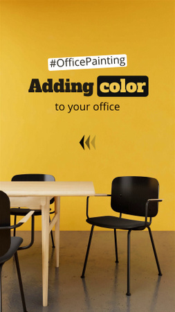 Designvorlage Färben Sie Büroräume mit zuverlässigem Service für TikTok Video