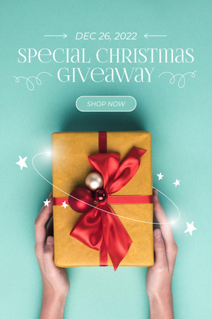 Special Christmas Giveaway Pinterest Design Template