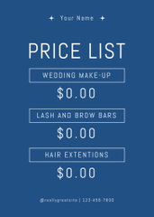 Wedding Makeup Services Ad with Bride and Bridesmaids