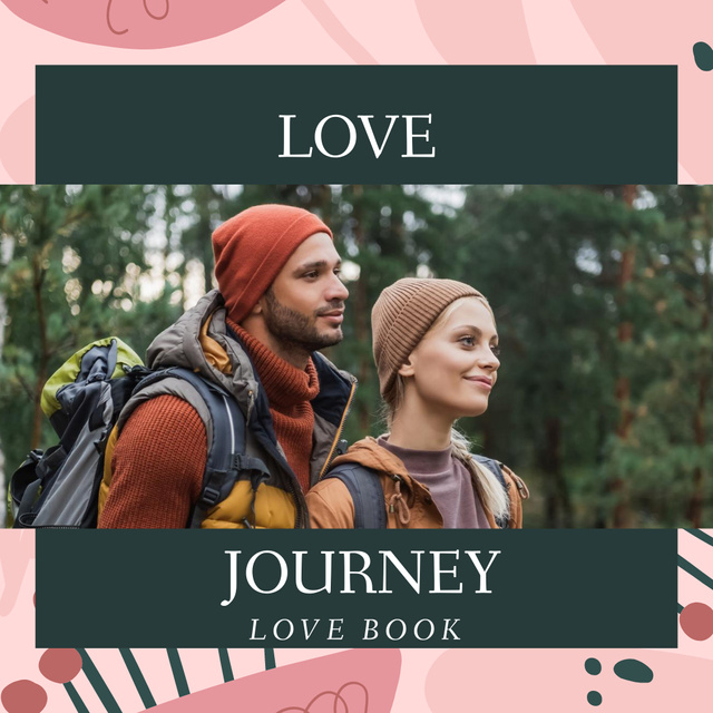 Cute Photos of Couple travelling Photo Book – шаблон для дизайна