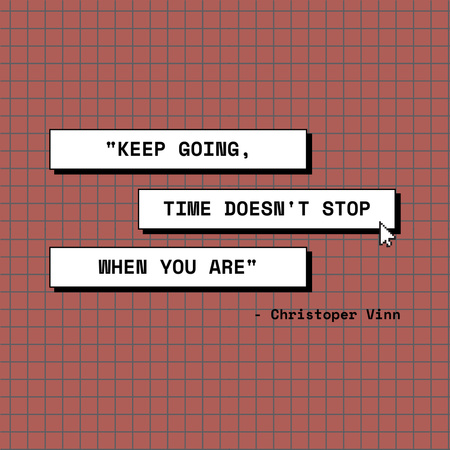 Platilla de diseño Motivational Phrase About Time Instagram