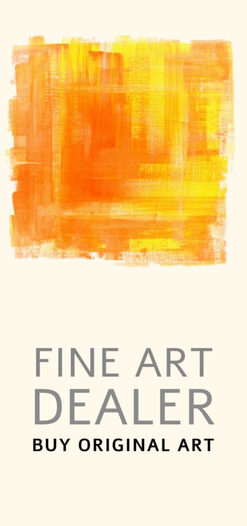 Plantilla de diseño de Fine Art Dealer Ad Flyer DIN Large 