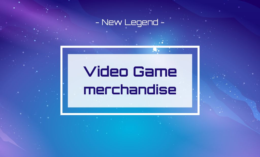 New Video Game Merchandise Business Card 91x55mm Tasarım Şablonu