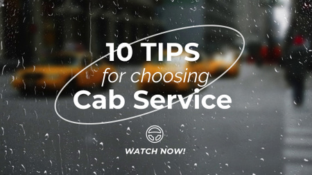 Tips For Choosing Taxi Service Vlog YouTube intro Modelo de Design