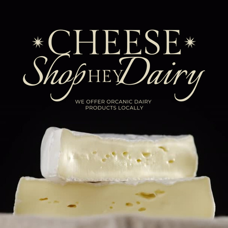 Cheese Tasting Announcement Animated Post Design Template