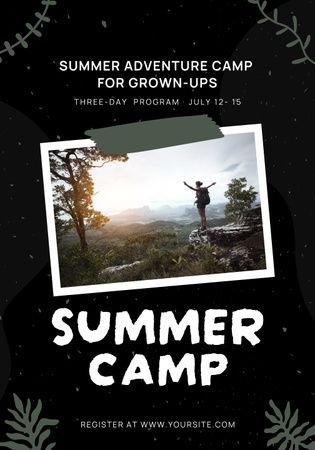 Summer Camp Invitation Poster 28x40in Modelo de Design