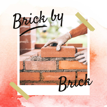Platilla de diseño Builder building brick wall Instagram