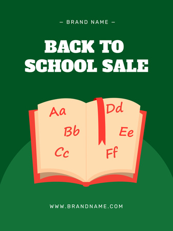 Back to School Announcement Poster 36x48in Design Template