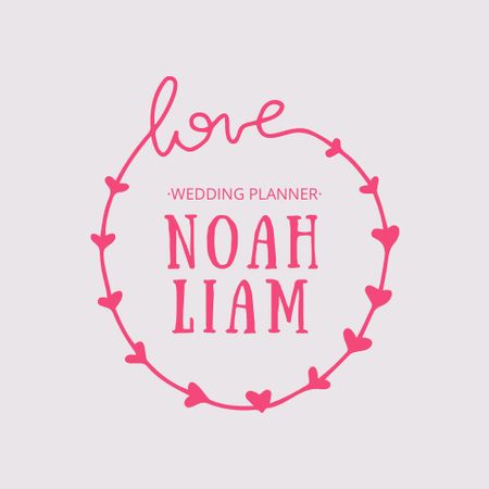 Template di design Wedding Celebration Announcement Logo