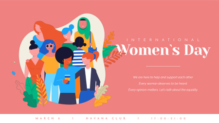 Diverse and supportive Women Full HD video – шаблон для дизайну